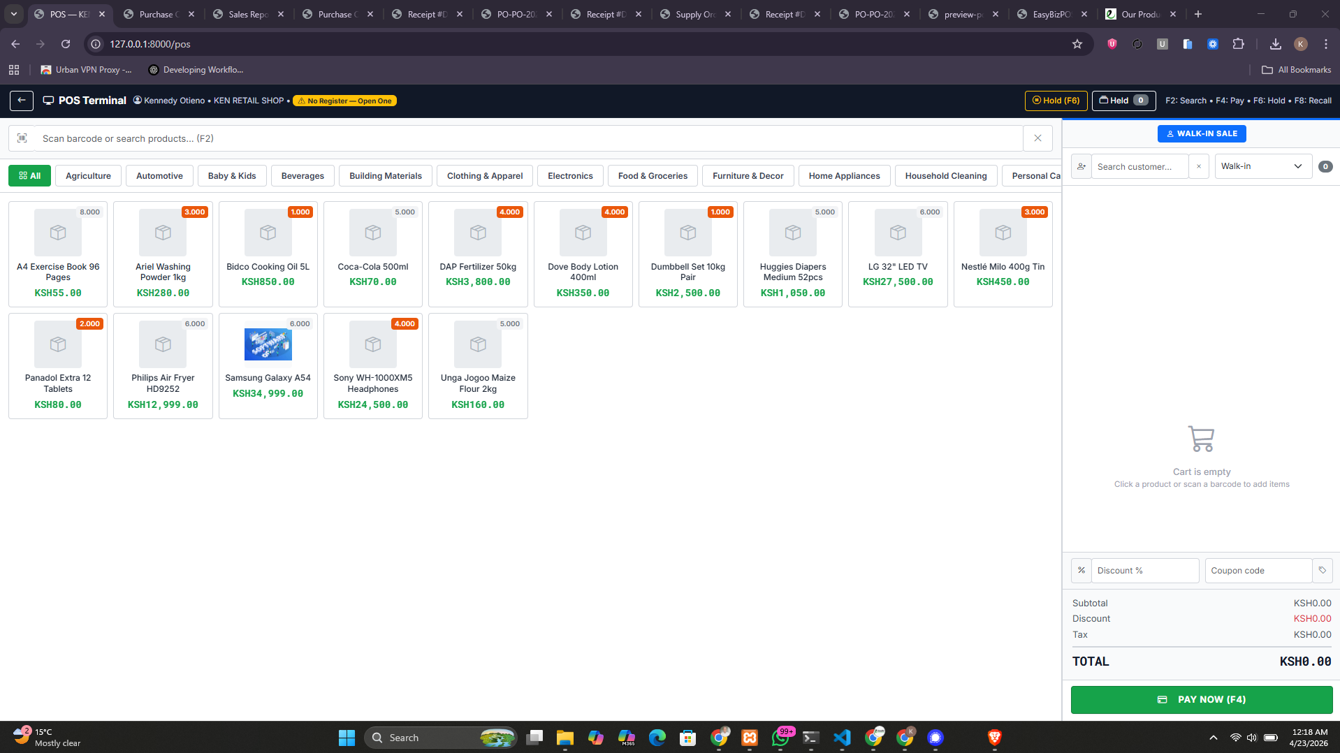 EasyBiz Point Of Sale Software